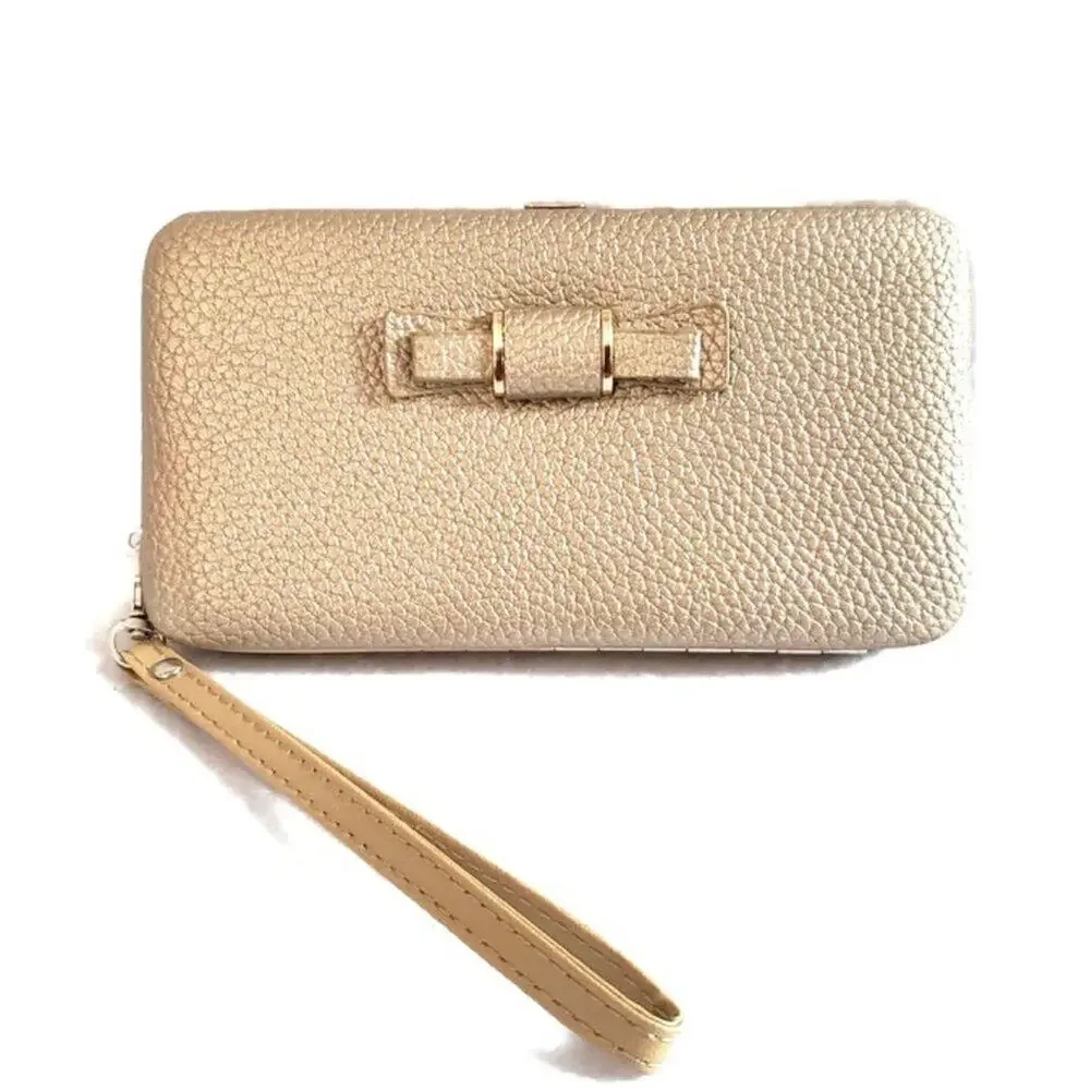 Cell Phone Card Money Holder Women's Wallet With Detachable Wrist Strap